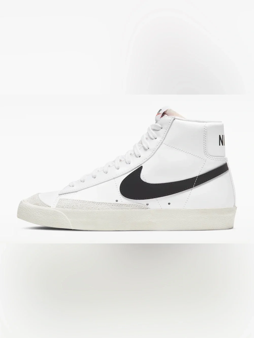 Nike Blazer Mid 77 Vintage White Leather Sneakers!!(13)”BQ6806”